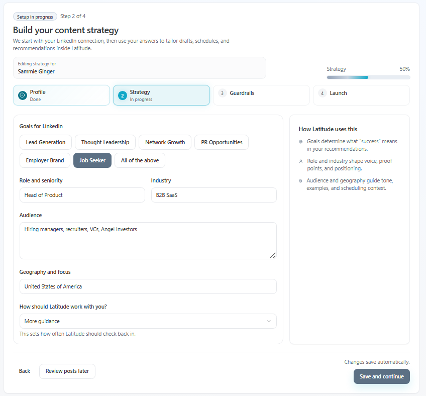 Latitude screenshot for this article