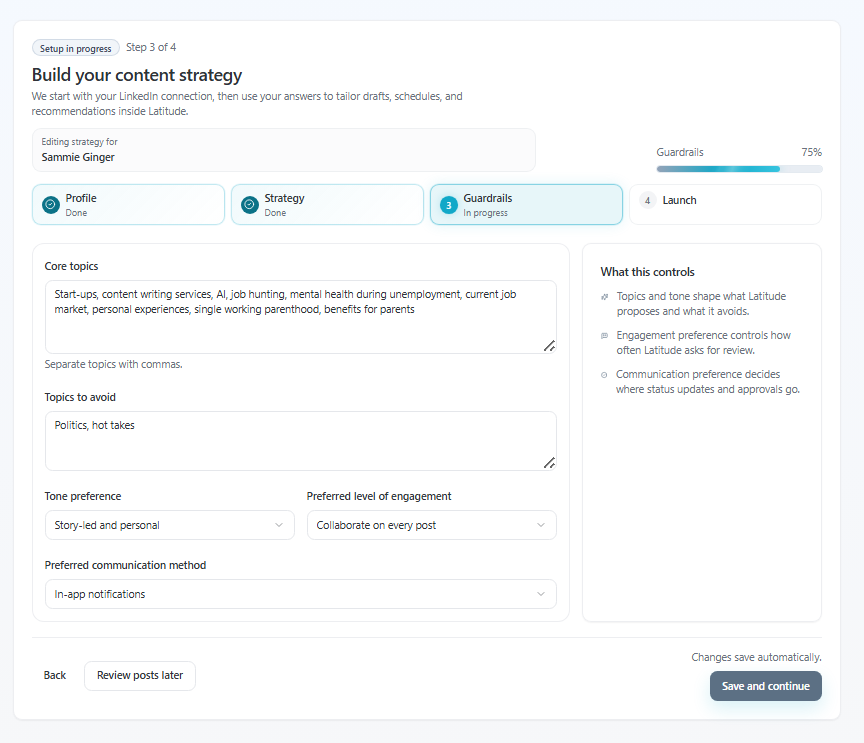 Latitude screenshot for this article