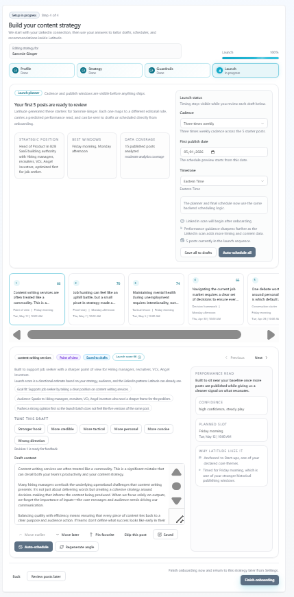 Latitude screenshot for this article